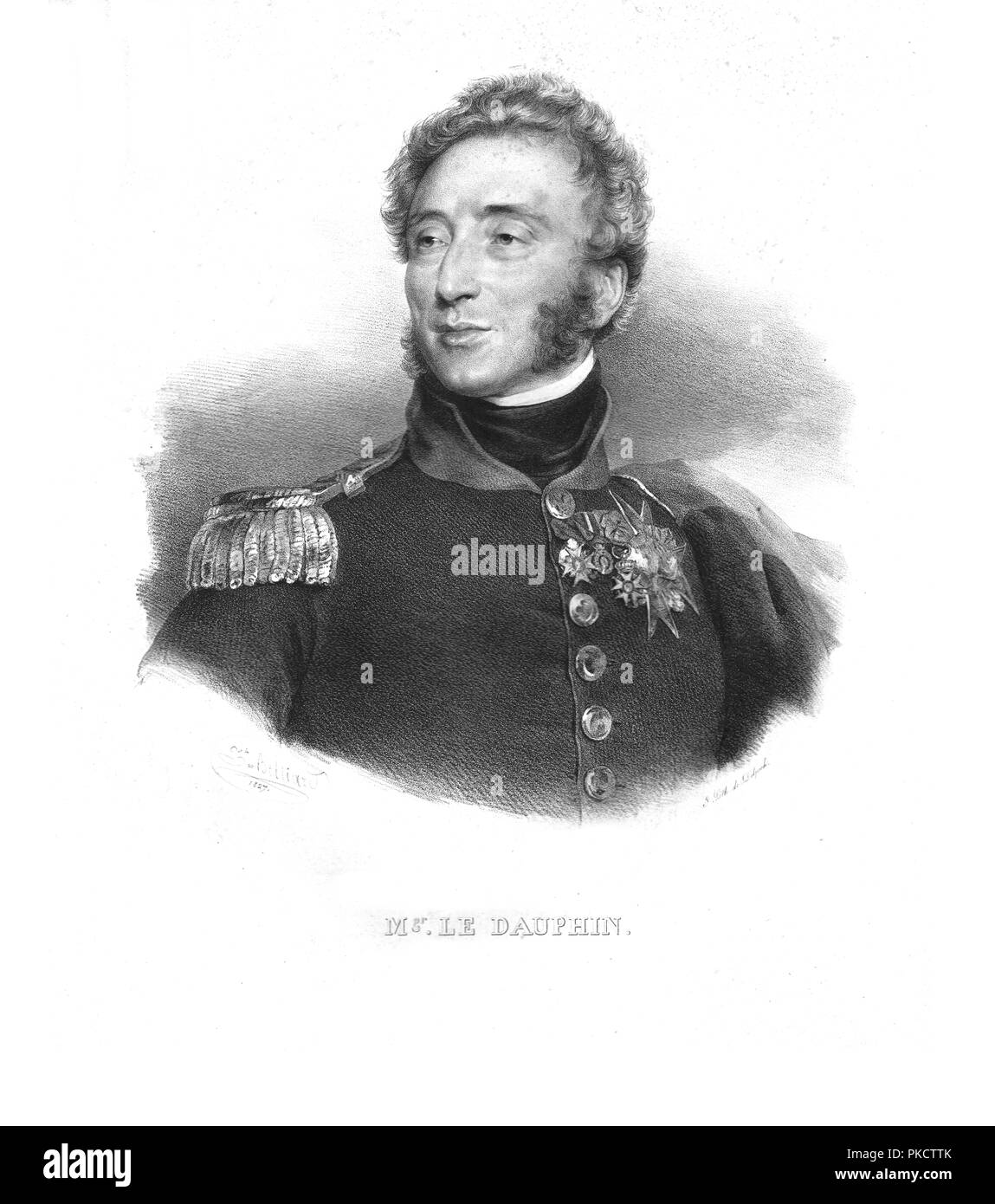 Louis-Antoine, Duke of Angouleme, c1820s.  Artist: Zéphirin Félix Jean Marius Belliard. Stock Photo