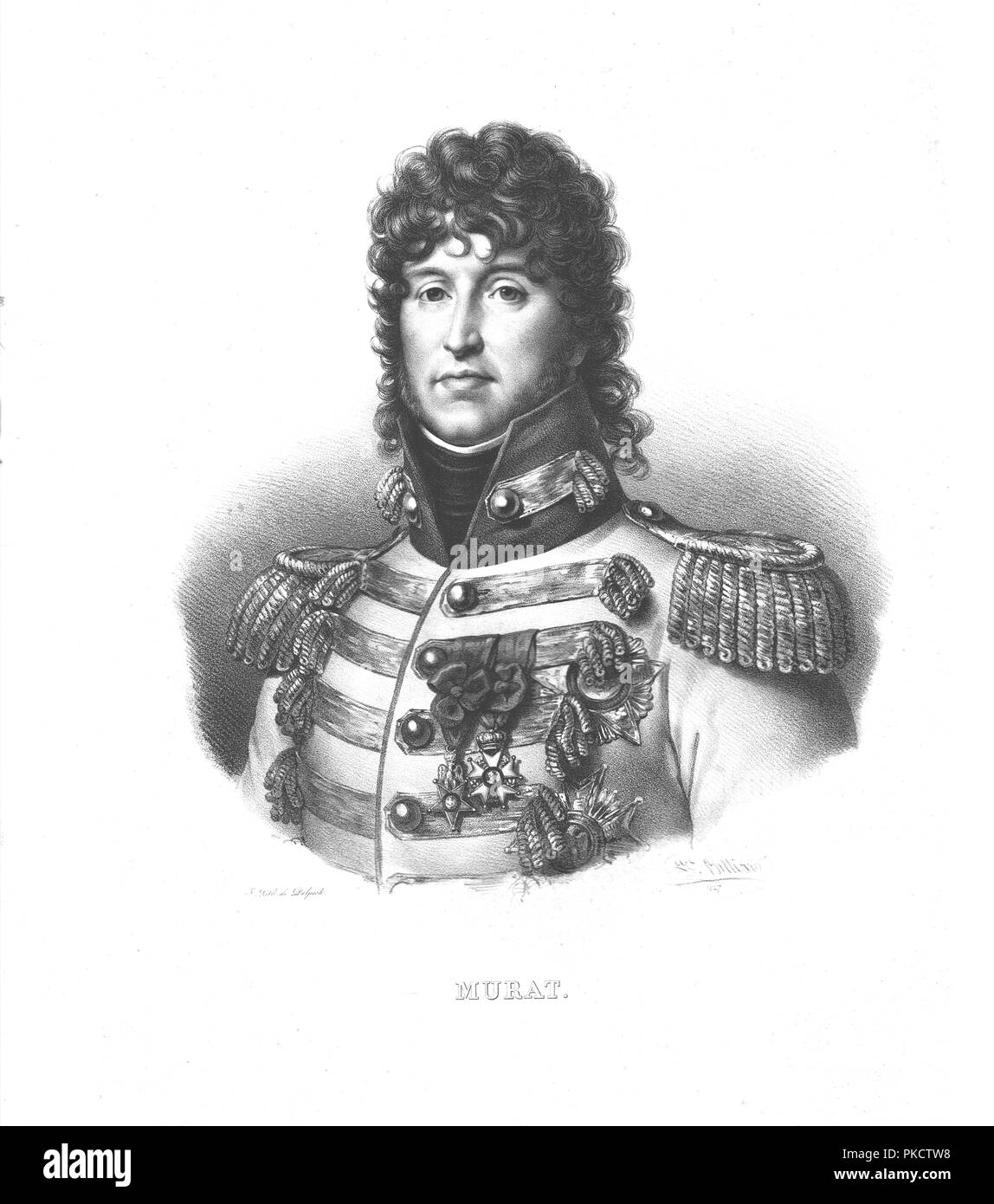 Joachim Murat, (c1820s).  Artist: Zéphirin Félix Jean Marius Belliard. Stock Photo
