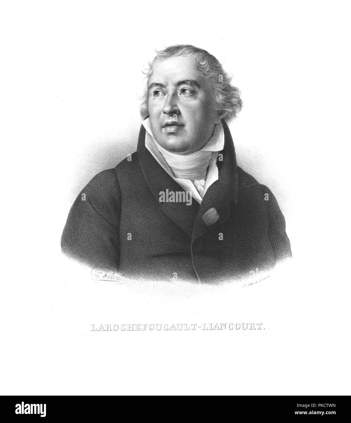François Alexandre Frédéric, duc de la Rochefoucauld-Liancourt, (c1820s).  Artist: Zéphirin Félix Jean Marius Belliard. Stock Photo