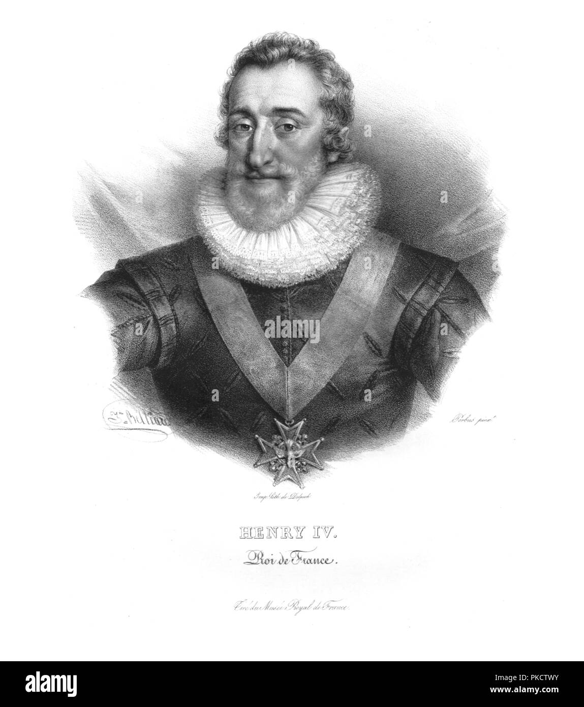 King Henry IV of France, (c1820s). Artist: Zéphirin Félix Jean Marius Belliard. Stock Photo