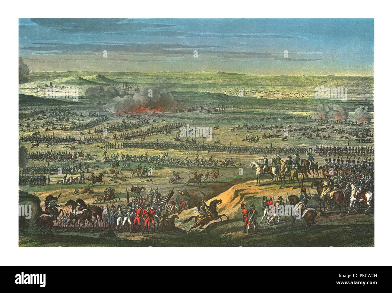 The Battle of Austerlitz, 2 December 1805, (c1850). Artist: Jean Bosq. Stock Photo
