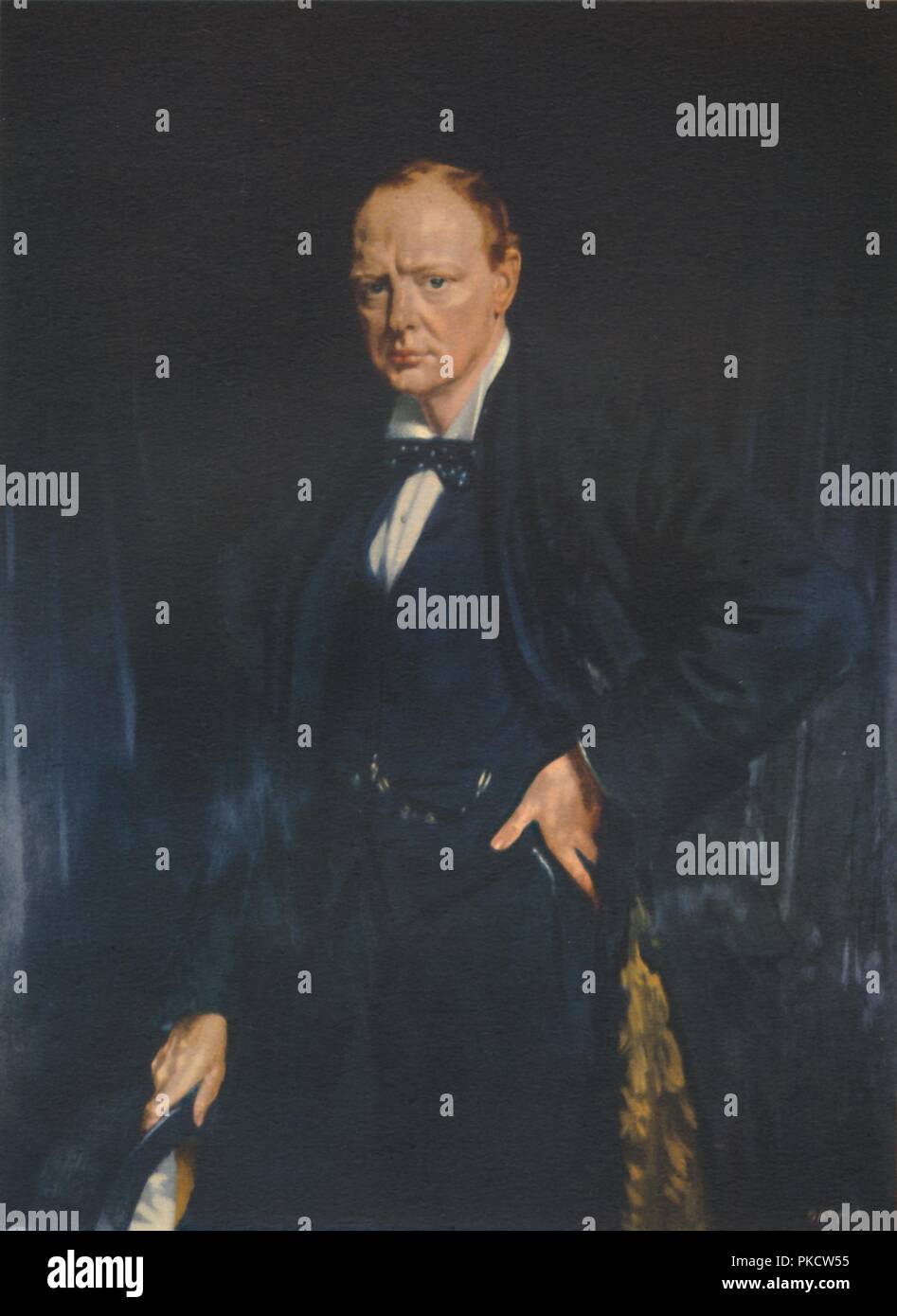 Winston Churchill, c1916, (1941). Artist: Unknown. Stock Photo