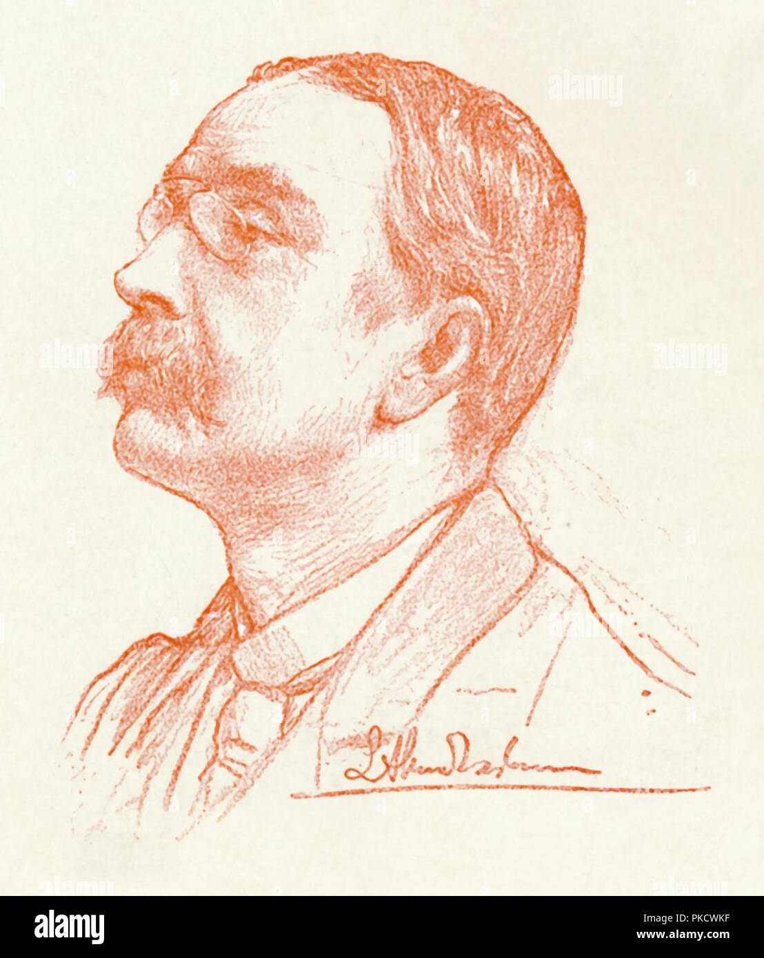 'G. H. Boughton, R.A.', 1896. Artist: Sir Lawrence Alma-Tadema. Stock Photo