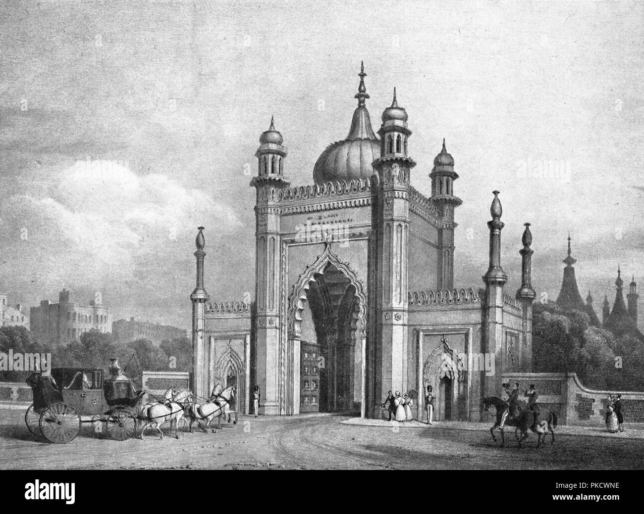 'The North Gate, 1832', (1939). Artist: Unknown. Stock Photo