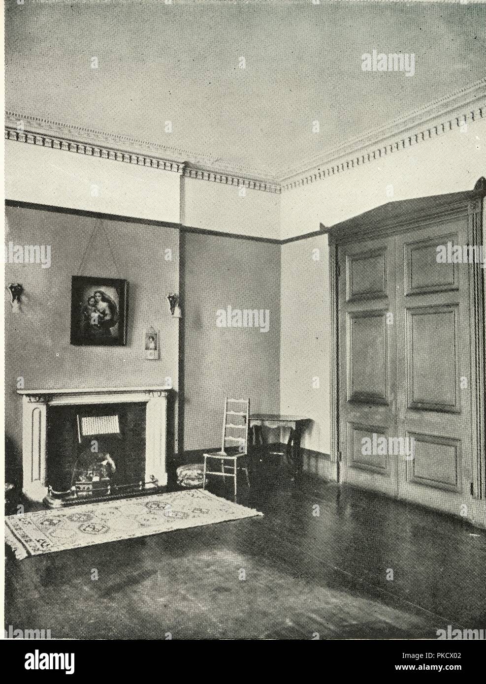 'Contrasted Interiors: Regency - Mecklenburgh Square, Bloomsbury', (1938). Artist: Unknown. Stock Photo
