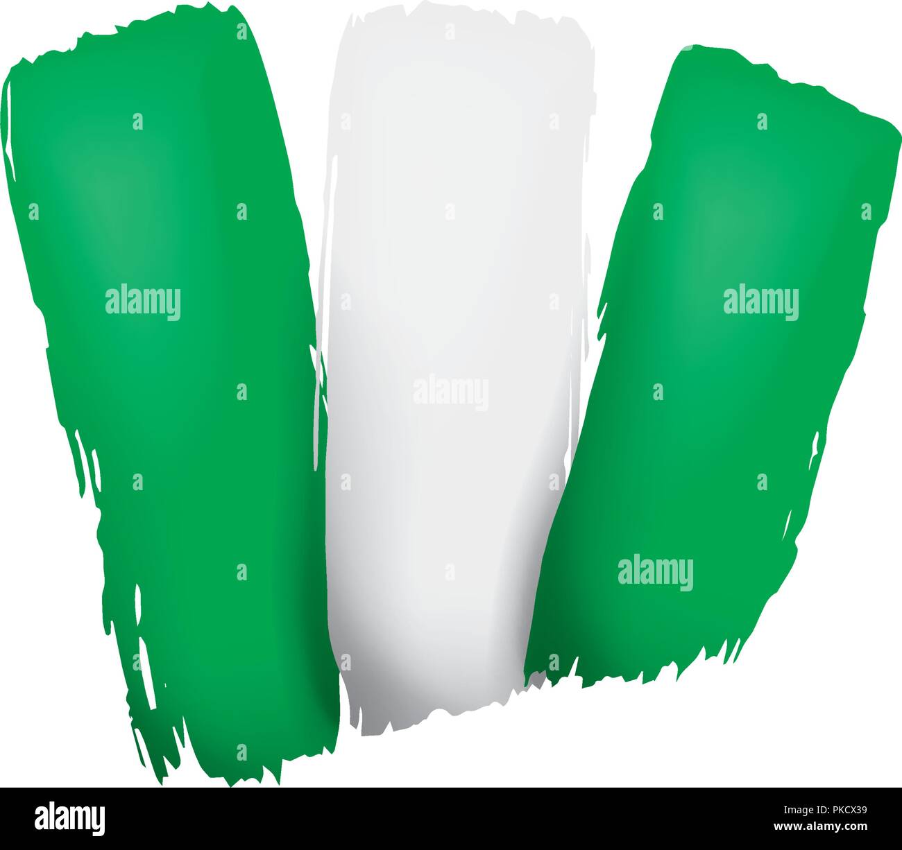 Download Nigeria flag, vector illustration on a white background ...