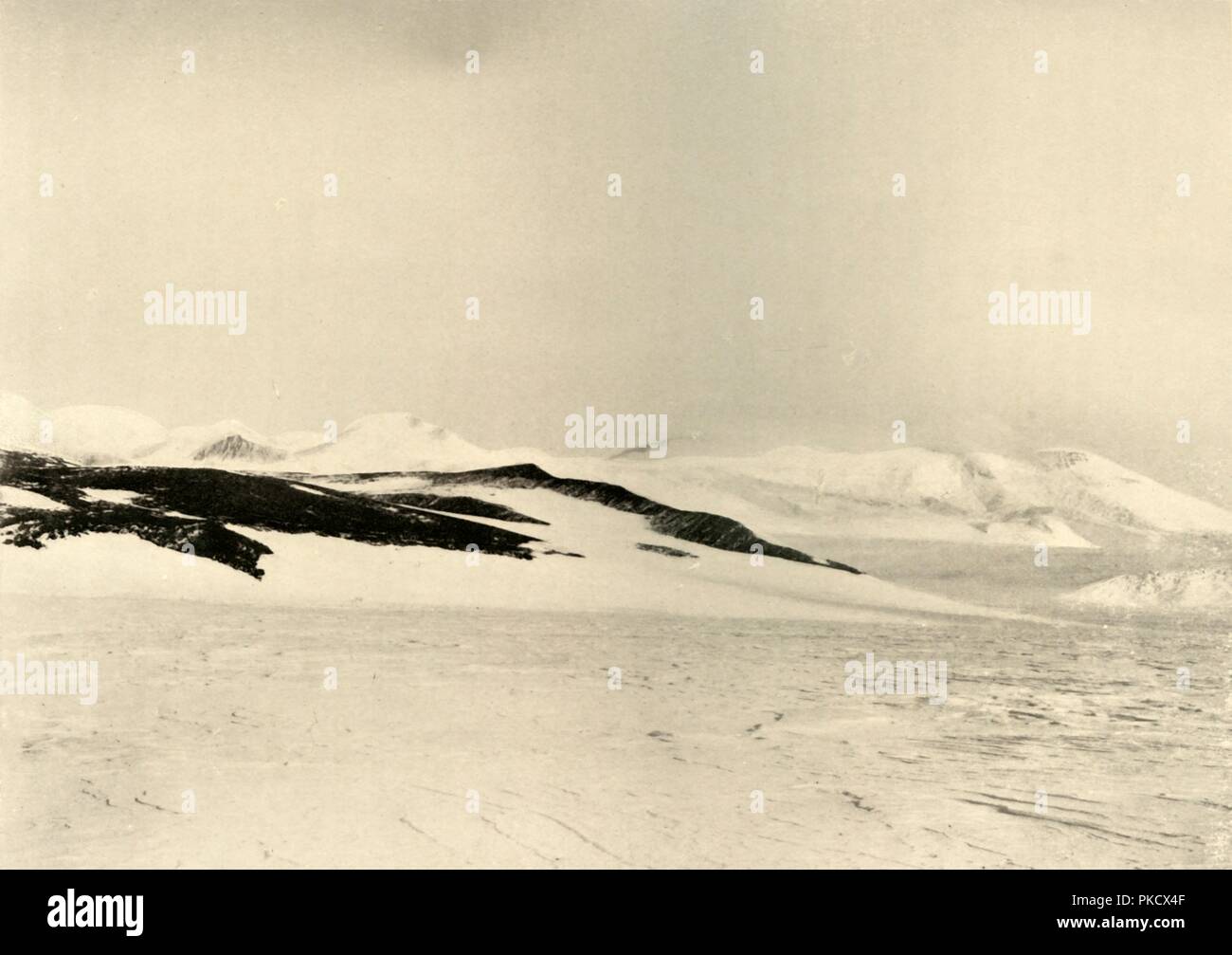 'Part of Queen Alexandra Range 1500 Feet Up The Glacier', c1908, (1909).  Artist: Unknown. Stock Photo
