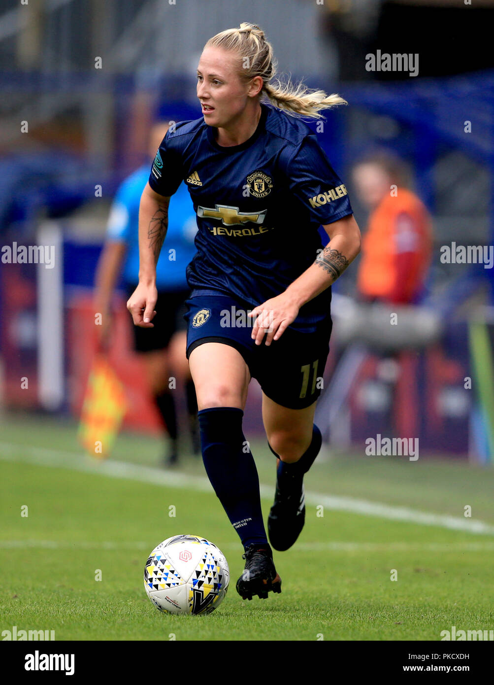 Manchester United Women S Leah Galton During The Continental Tyres Cup Group Two North Match At Prenton Park Birkenhead Stock Photo Alamy