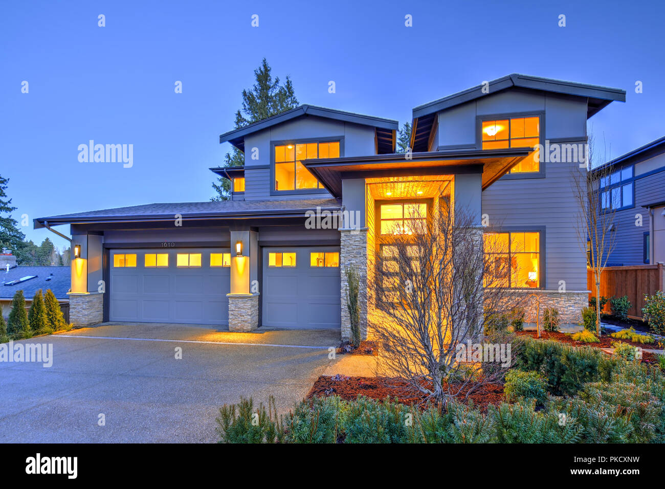Luxurious home interior in Bellevue, WA Stock Photo - Alamy