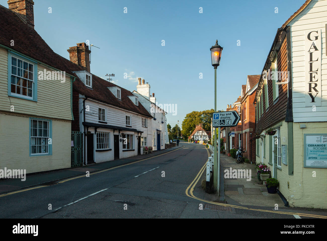 Summer evening in Battle, East Sussex Stock Photo Alamy