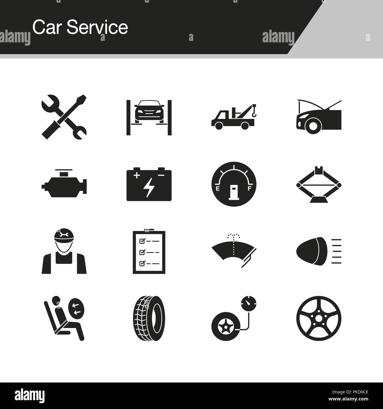 Car Service icons. Design for presentation, graphic design, mobile ...