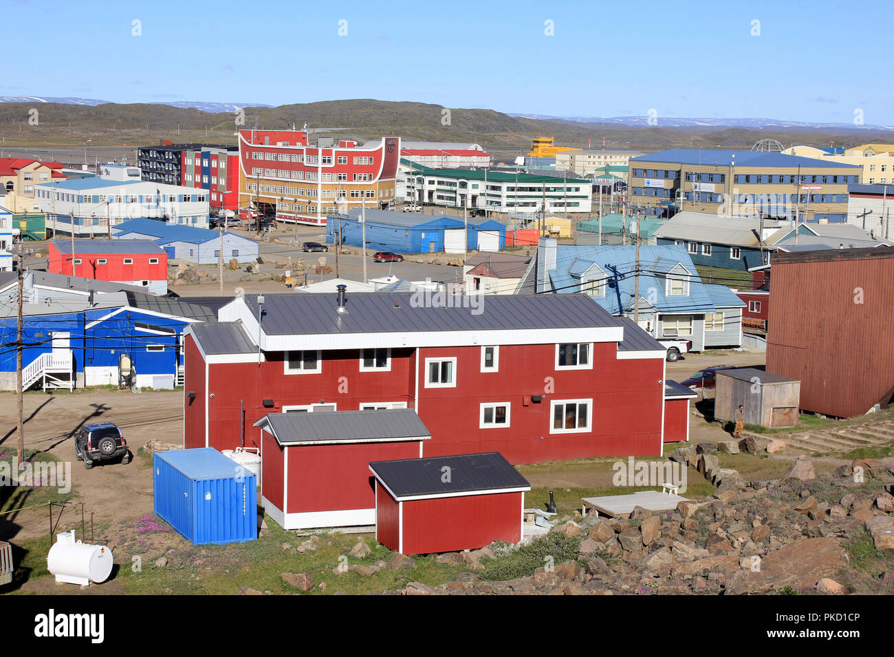 Iqaluit, Baffin Island, Nunavut, Canada Stock Photo