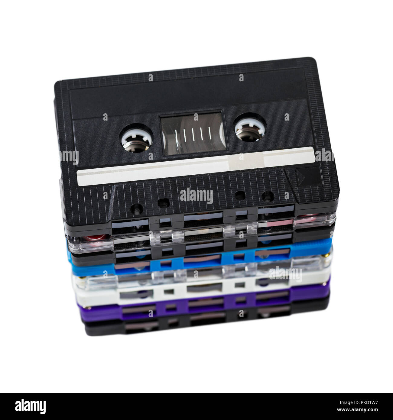 Compact Audio Cassette Tape Background Stock Photo Alamy