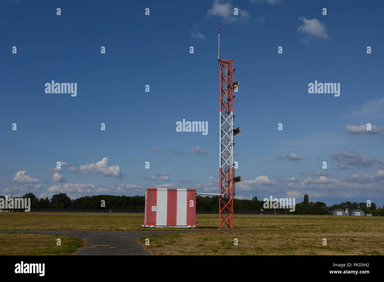 System for precision approach and landing aircraft Instrument Landing System (ILS), Czech Republic, 2018. (CTK Photo/Rostislav Kalousek) Stock Photo