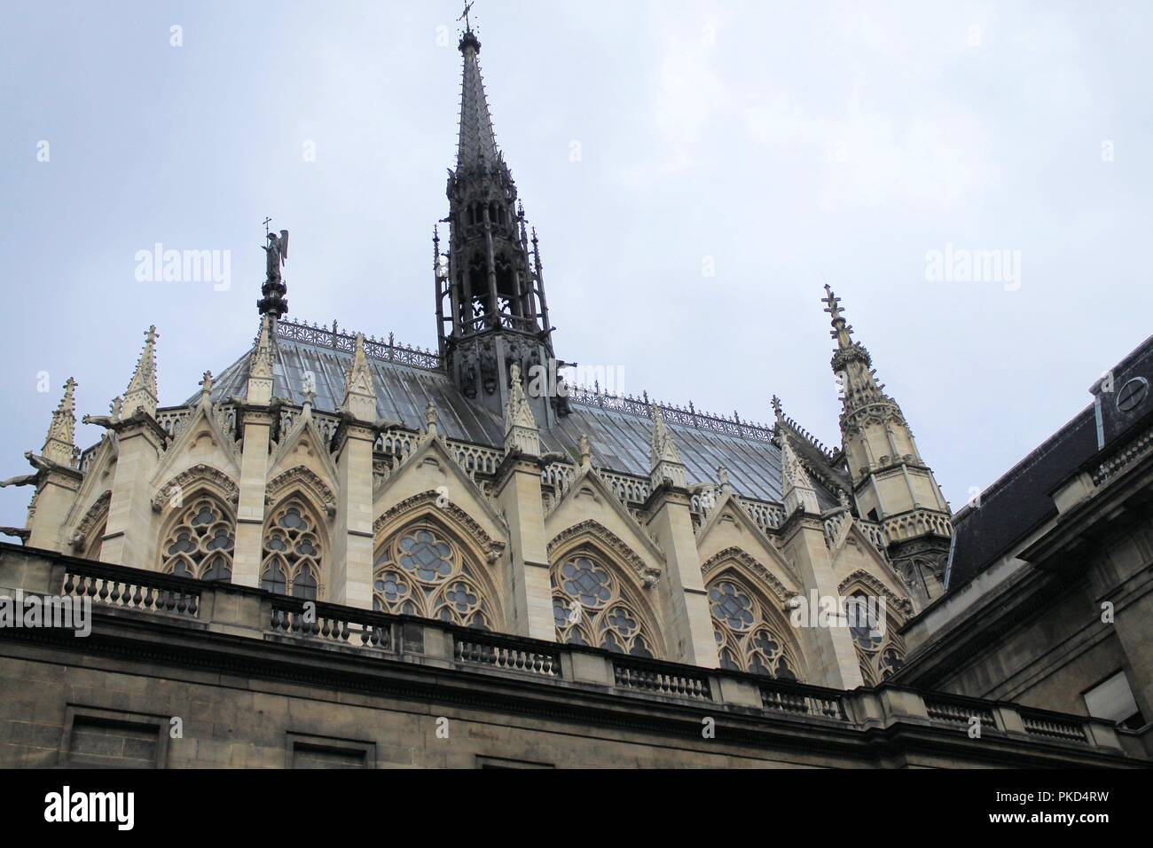 Sainte Chapelle In Paris, famous gothic chapel Stock Photo Alamy