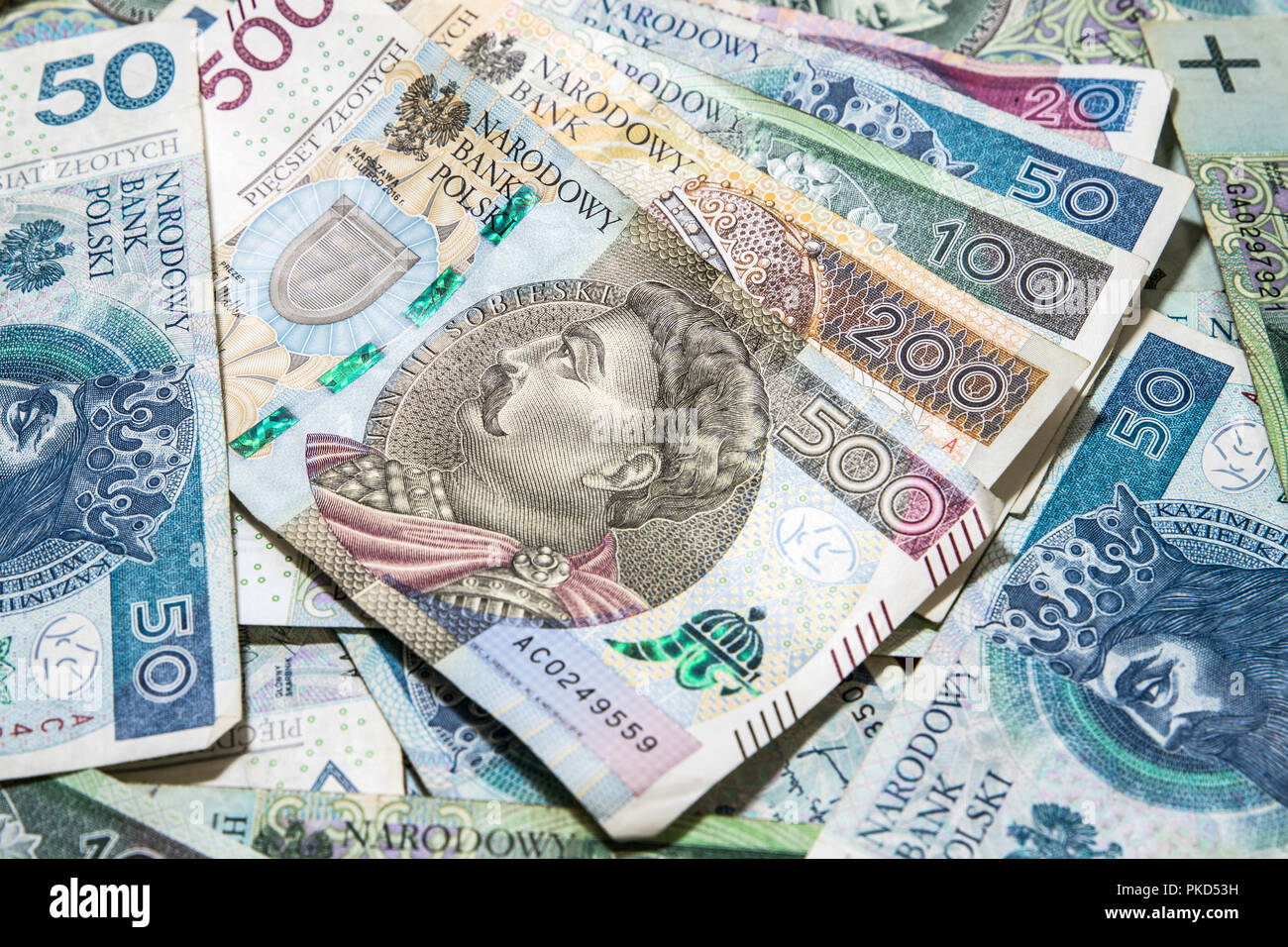 polish money background, PLN Stock Photo - Alamy