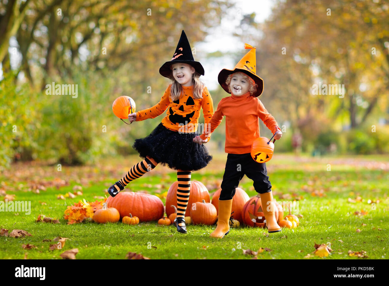 Kids Pumpkin Witch Hat Child Black Orange Kids Pumpkin Witch Hat Child Black Orange