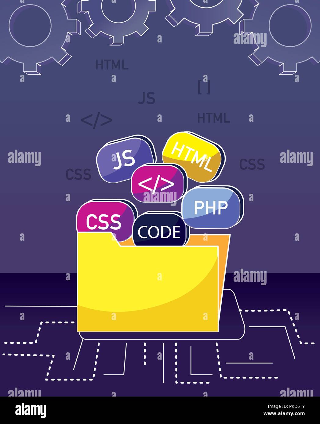 Program coding concept Stock Vector Image & Art - Alamy