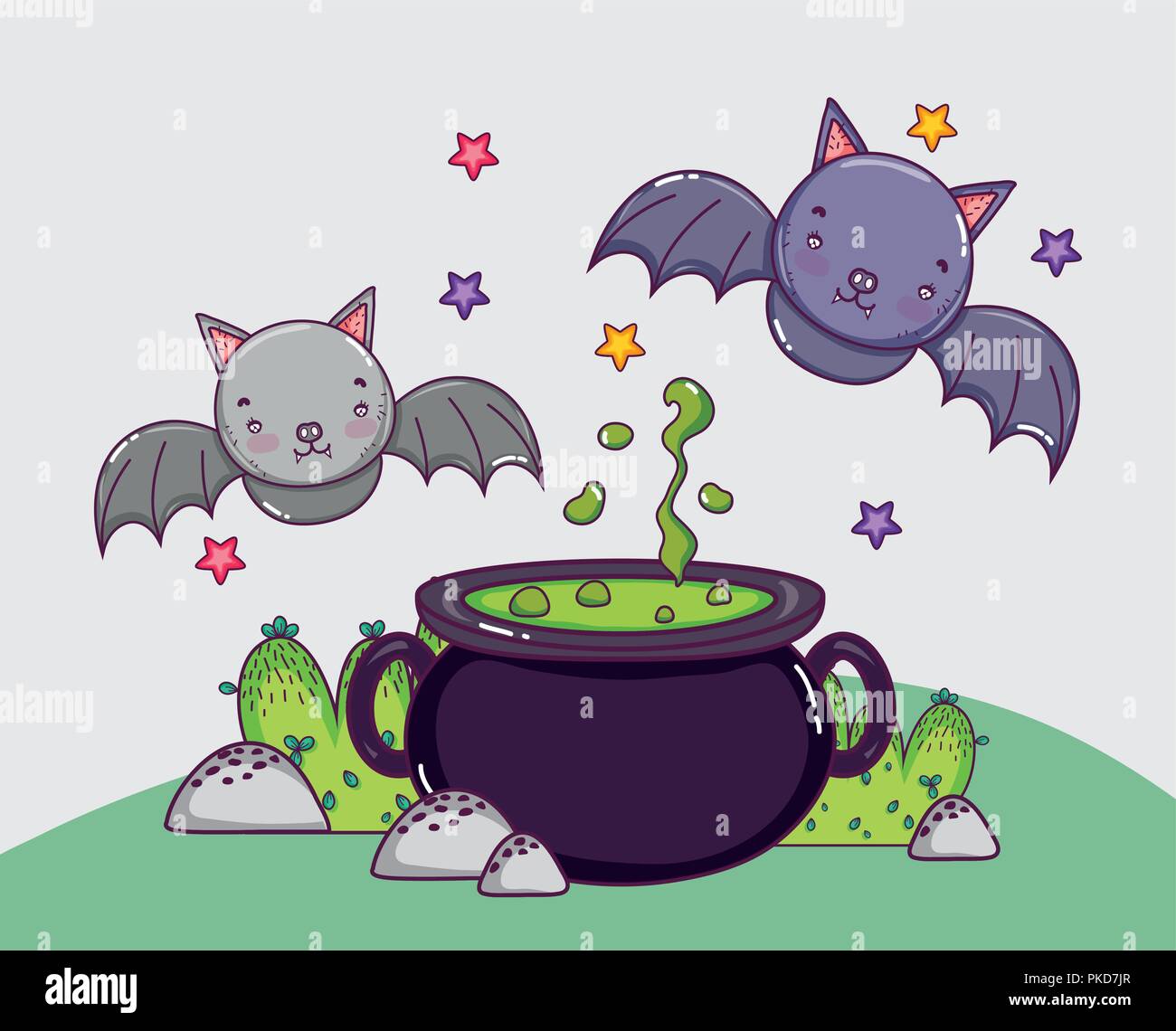 Halloween cartoons concept Stock Vector Image & Art - Alamy