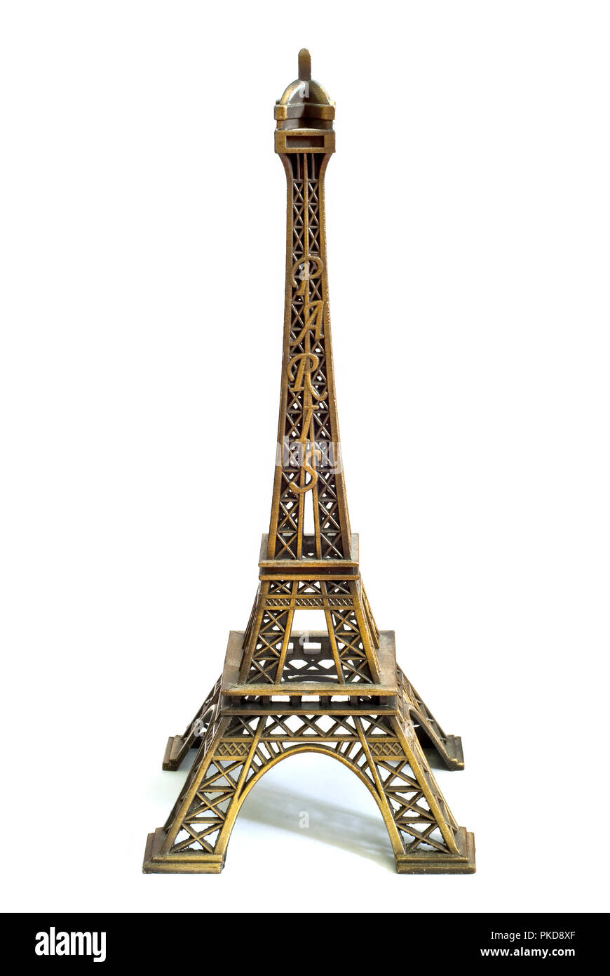 souvenir Eiffel Tower isolated on white background Stock Photo - Alamy