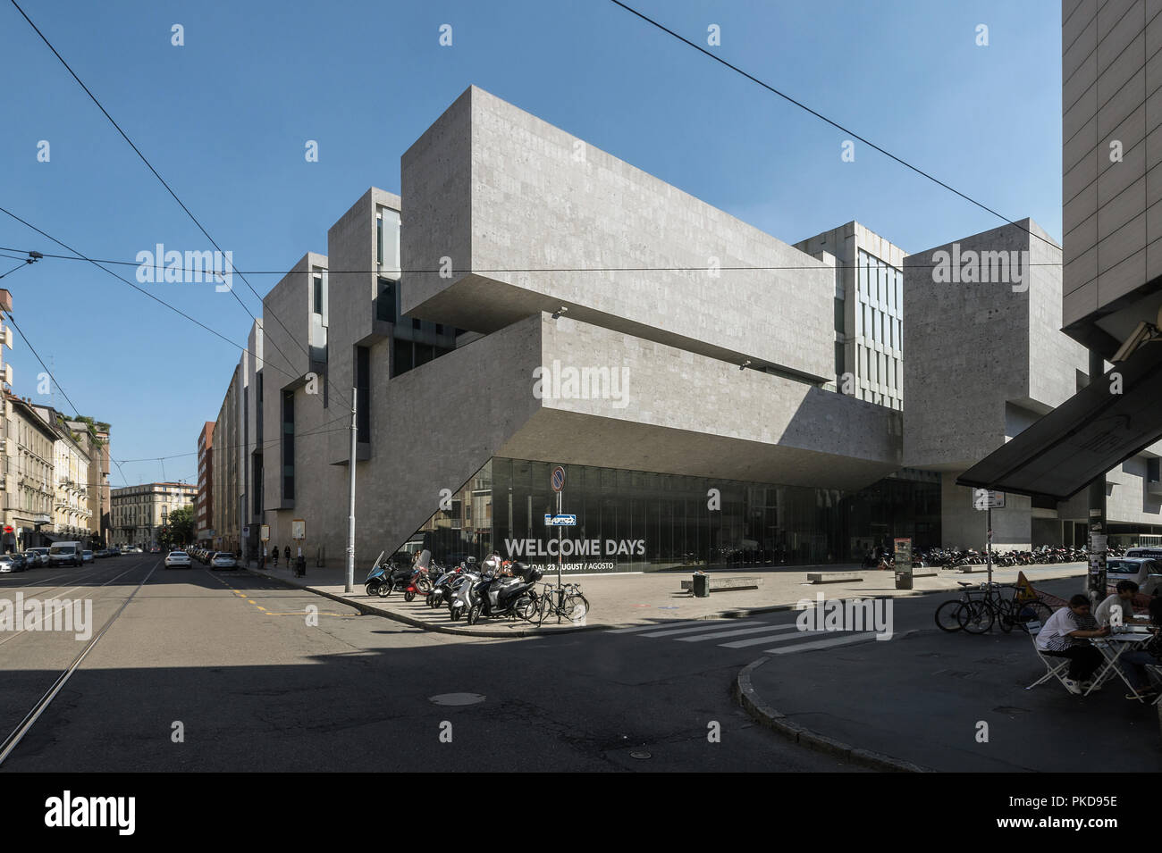 The Universita Luigi Bocconi University School of Economics building  designed by Irish architecture office Grafton Architects (Farrell & Mc  Namara Stock Photo - Alamy