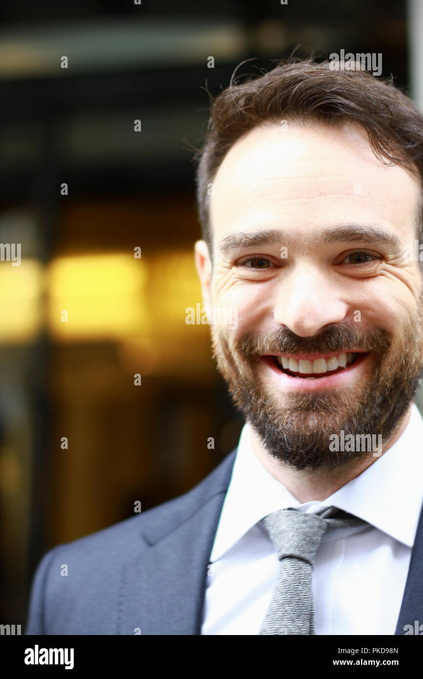Charlie Cox Actor in Westminster, London, UK. Photo credit Russell Moore. Stock Photo