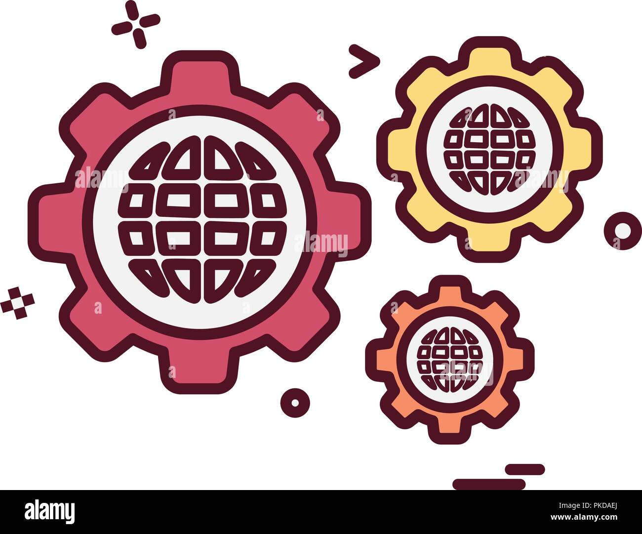 Gear icon design vector Stock Vector Image & Art - Alamy
