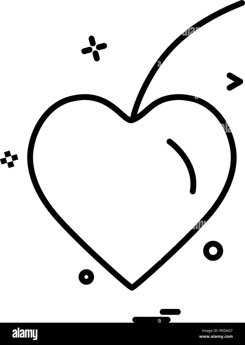 Hearts icon design vector Stock Vector Image & Art - Alamy