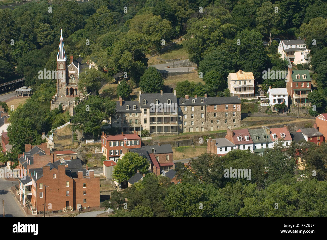 A view of Harpers Ferry National Historical Park from Maryland Heights