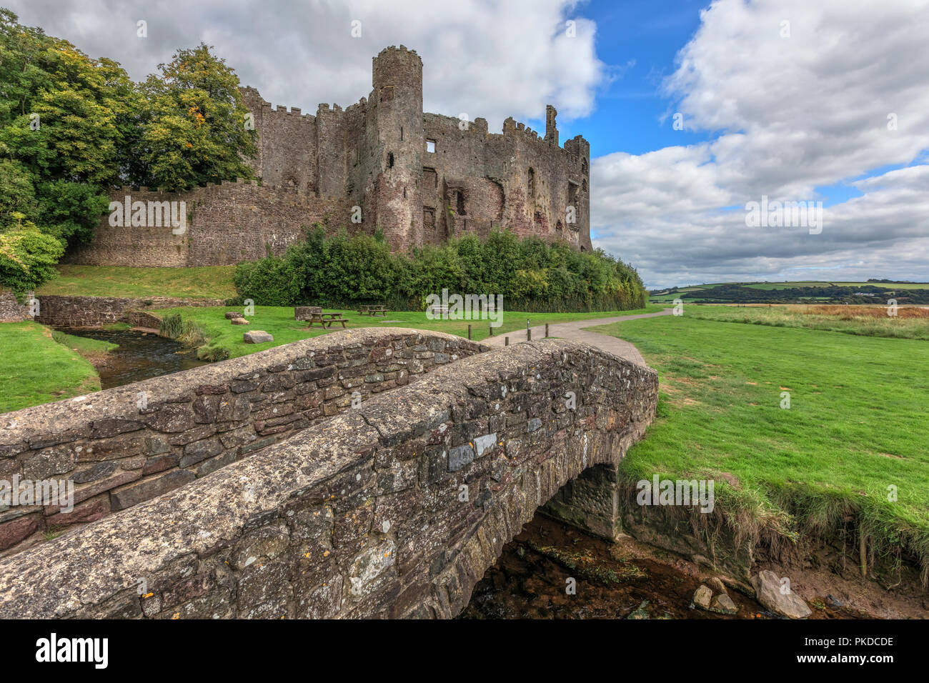 Laugharne Castle, Carmarthenshire, Wales, UK, Europe Stock Photo