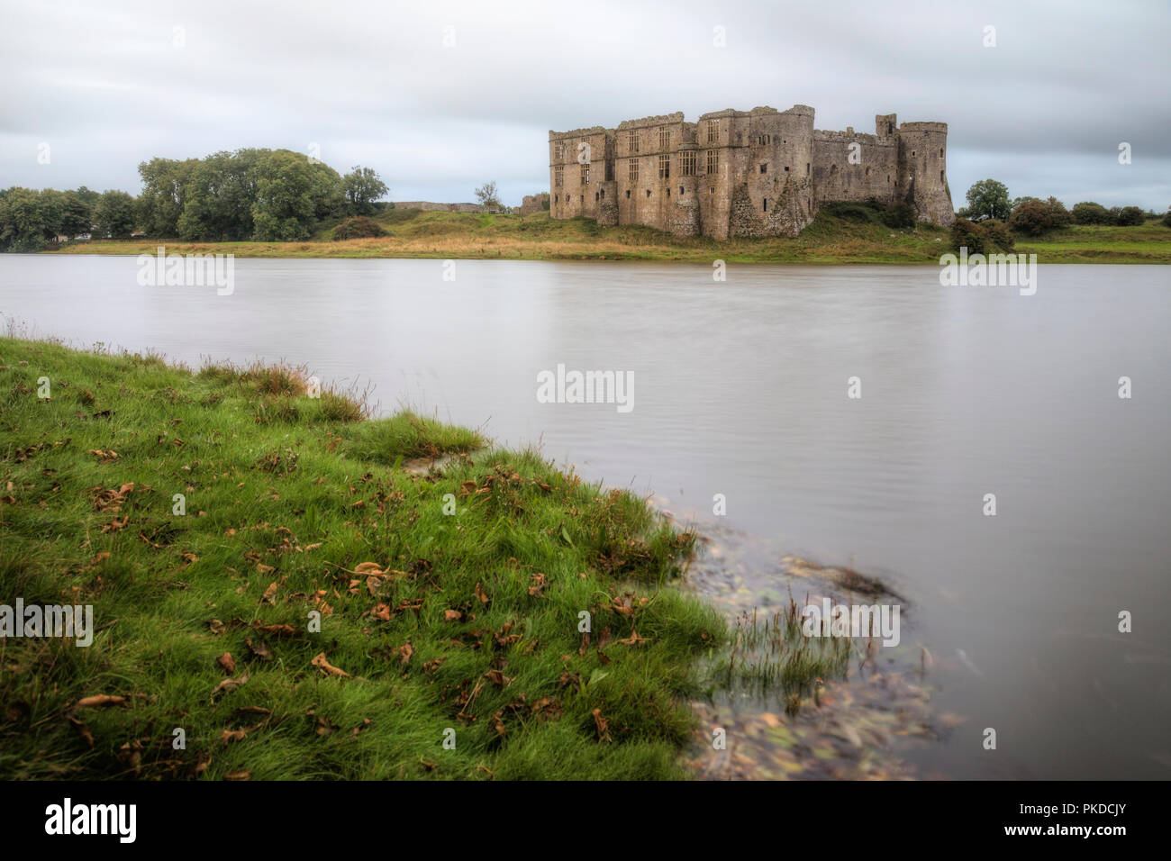 Carew Castle, Pembrokeshire, Wales, UK, Europe Stock Photo