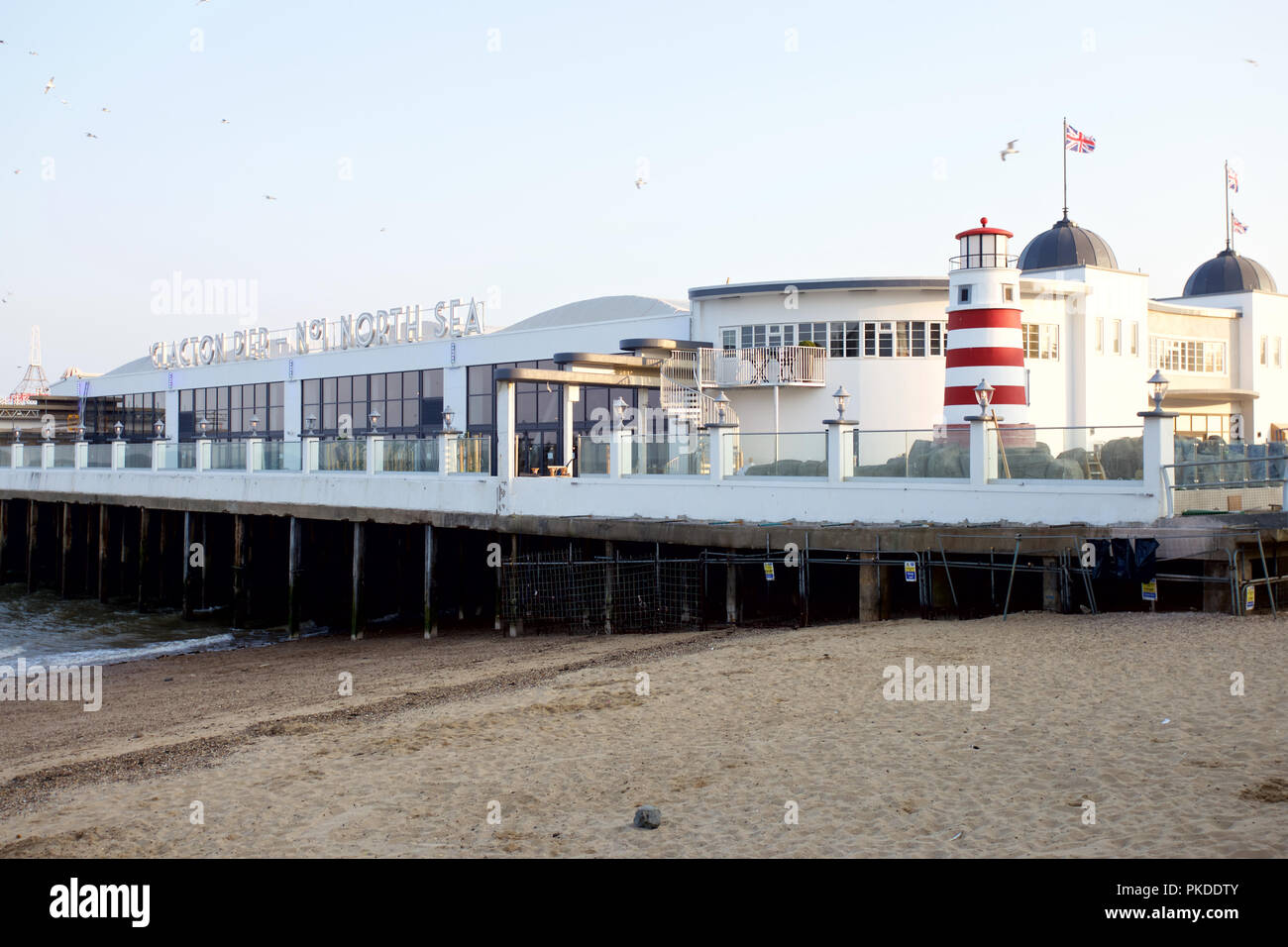 Clacton Pier at No1 North Sea Stock Photo Alamy