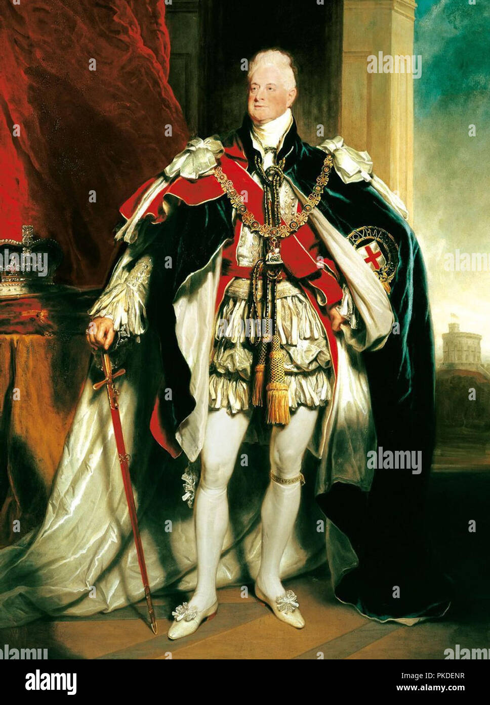 King William IV (1765 – 1837) King of the United Kingdom of Great Britain and Ireland and King of Hanover from 26 June 1830 until his death in 1837 Stock Photo