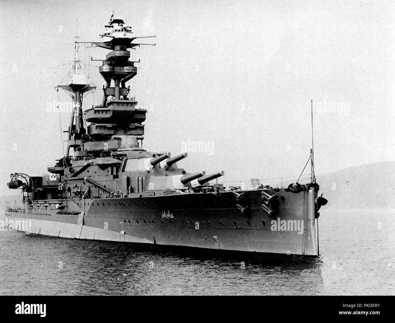 HMS Royal Oak, Revenge-class battleship built for the Royal Navy during the First World War Stock Photo