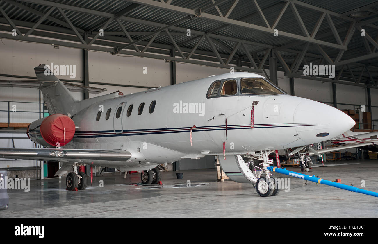 private jet on the runway Stock Photo Alamy