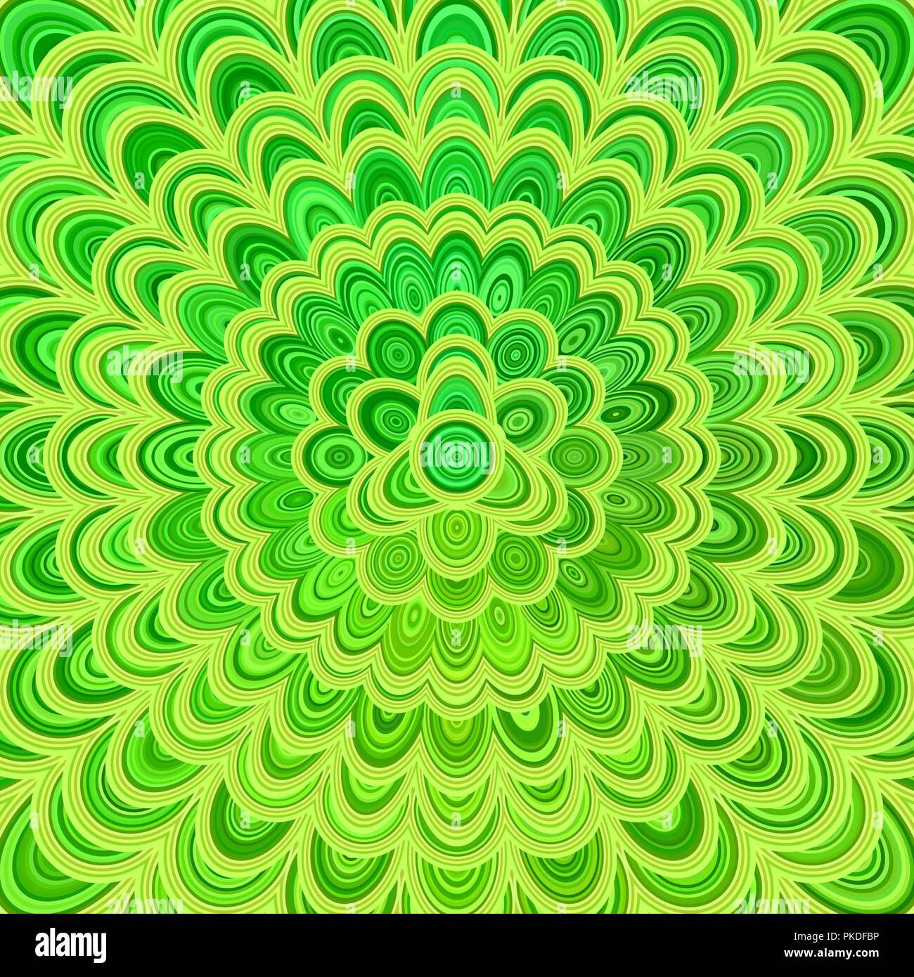 Green abstract floral mandala background - vector graphic design Stock ...