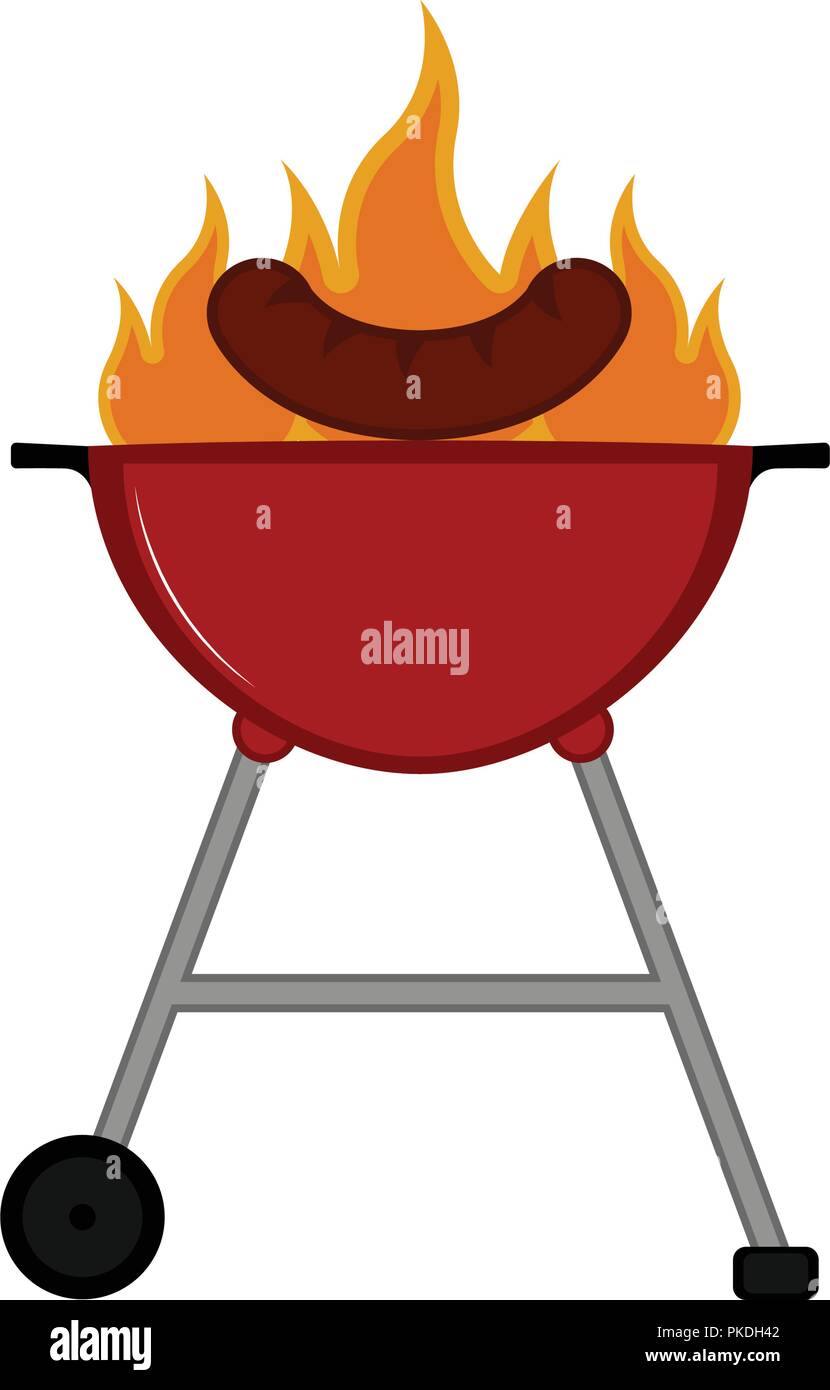 Isolated barbecue grill icon. Vector illustration design Stock Vector ...