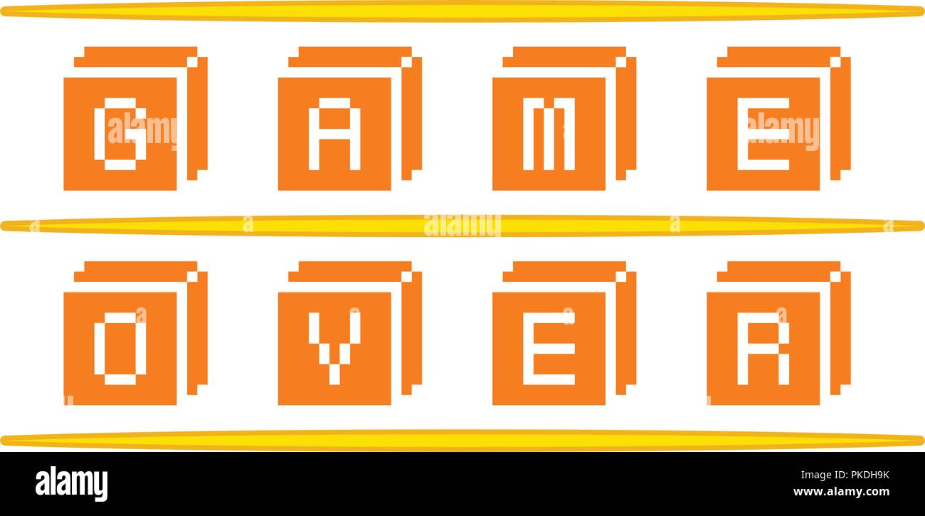 Game over concept Stock Vector Images - Alamy