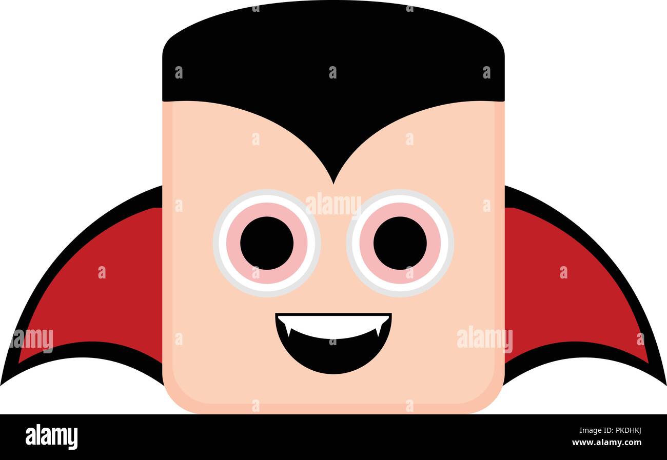 Cute halloween vampire character character. Vector illustration design ...
