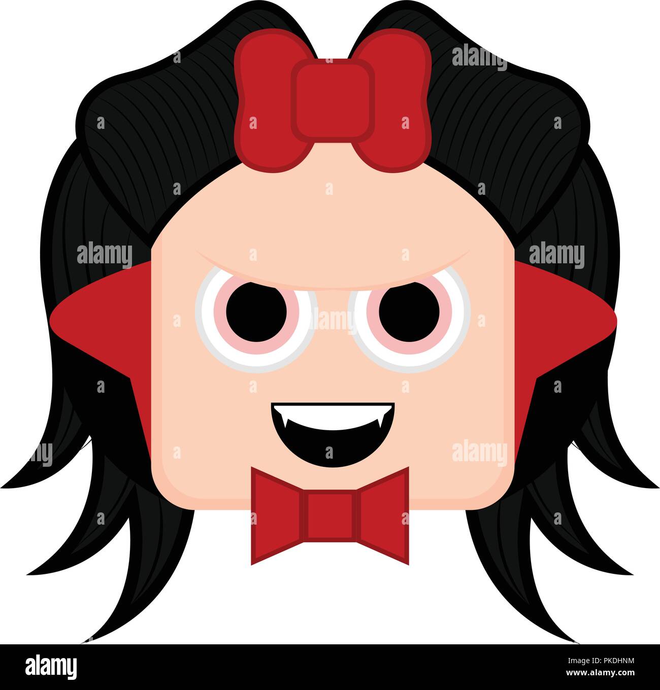 Cute halloween vampire cartoon character. Vector illustration design ...