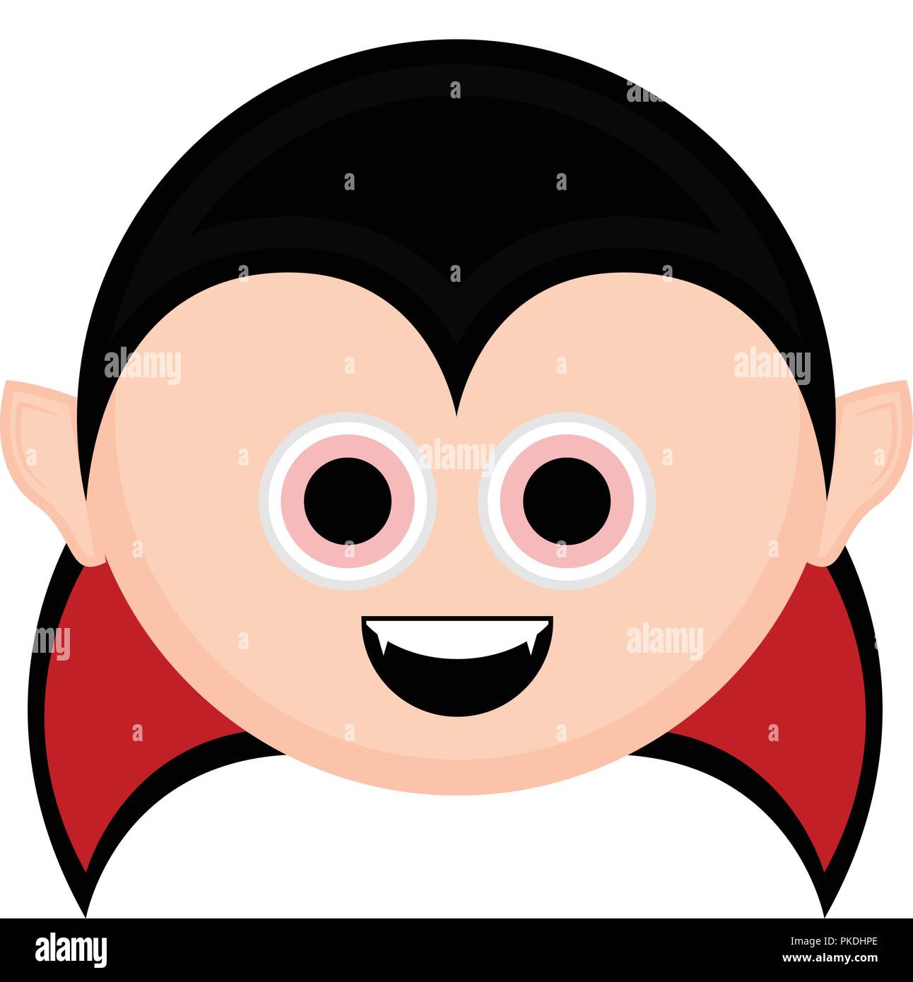 Cute halloween vampire character character. Vector illustration design ...