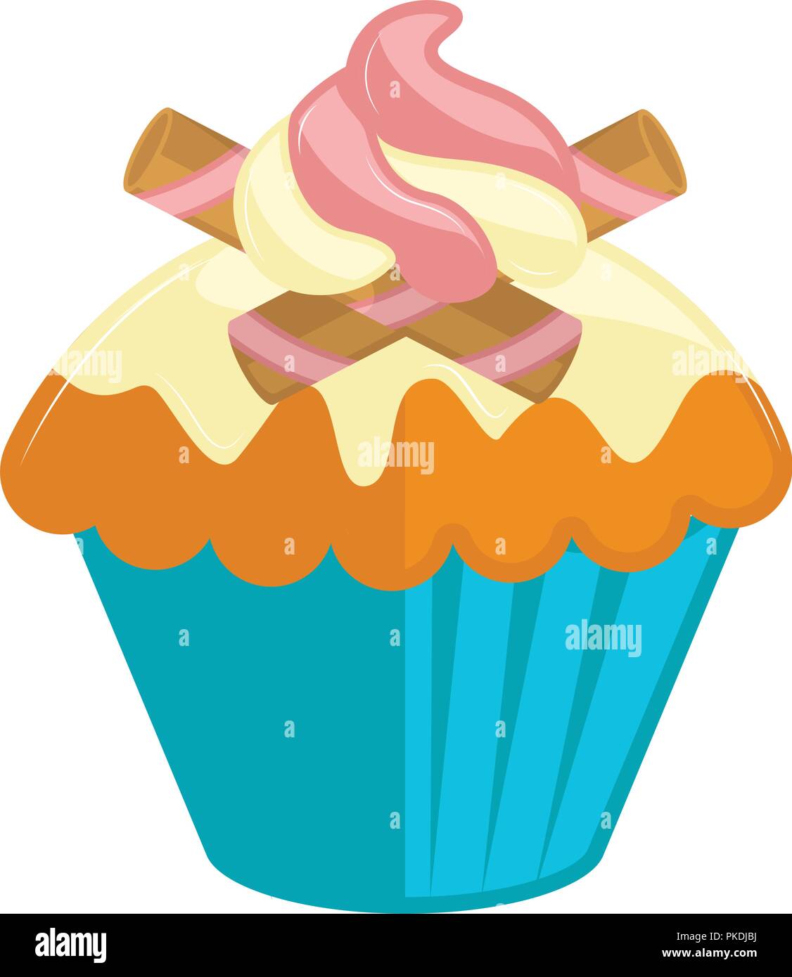 Isolated colored cupcake icon Stock Vector Image & Art - Alamy