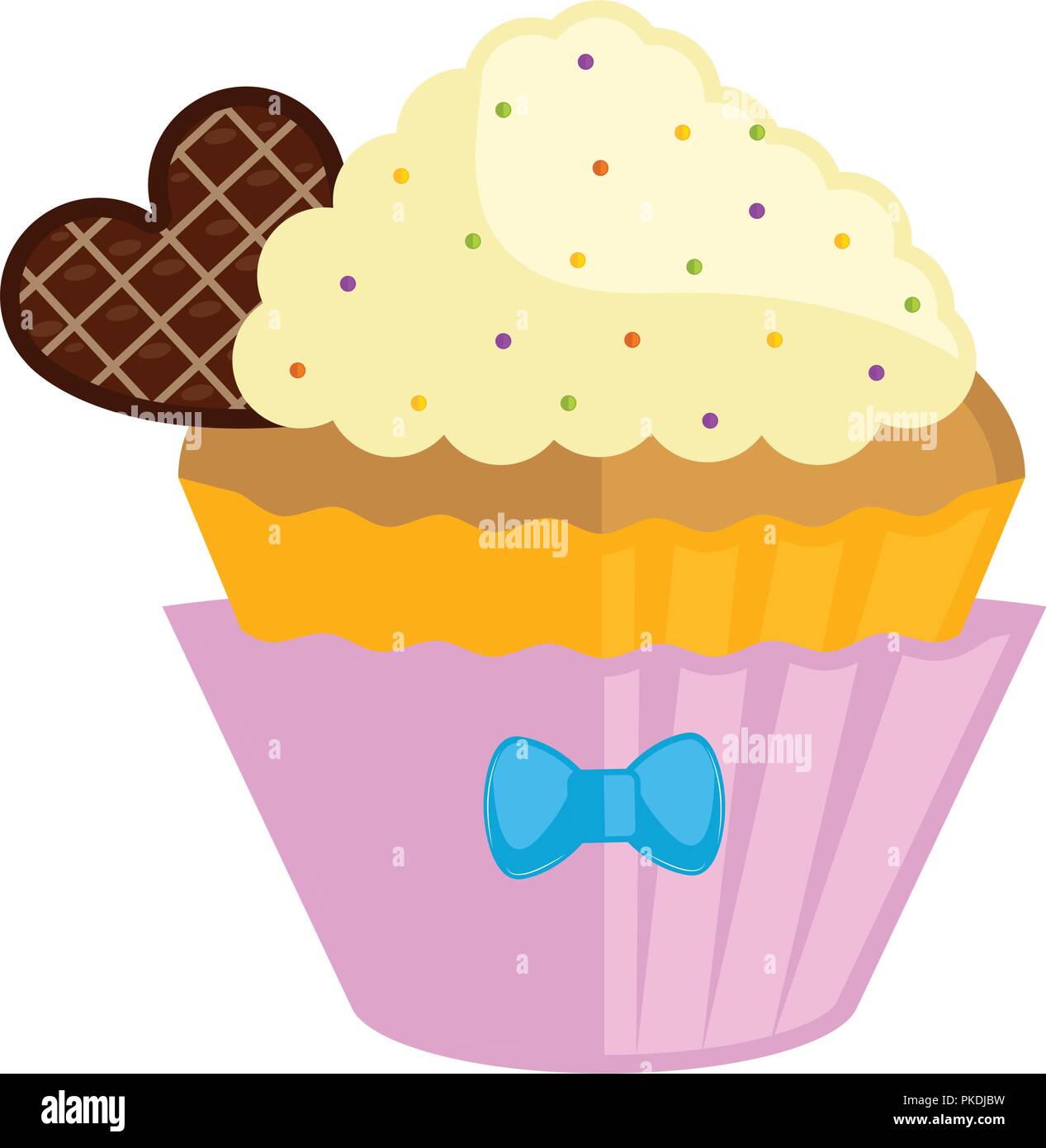 Isolated colored cupcake icon Stock Vector Image & Art - Alamy