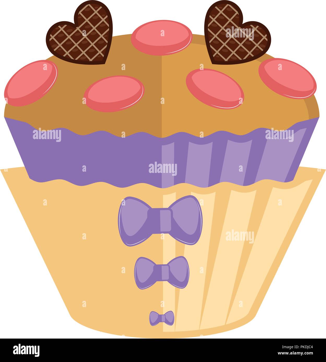 Isolated colored cupcake icon Stock Vector Image & Art - Alamy