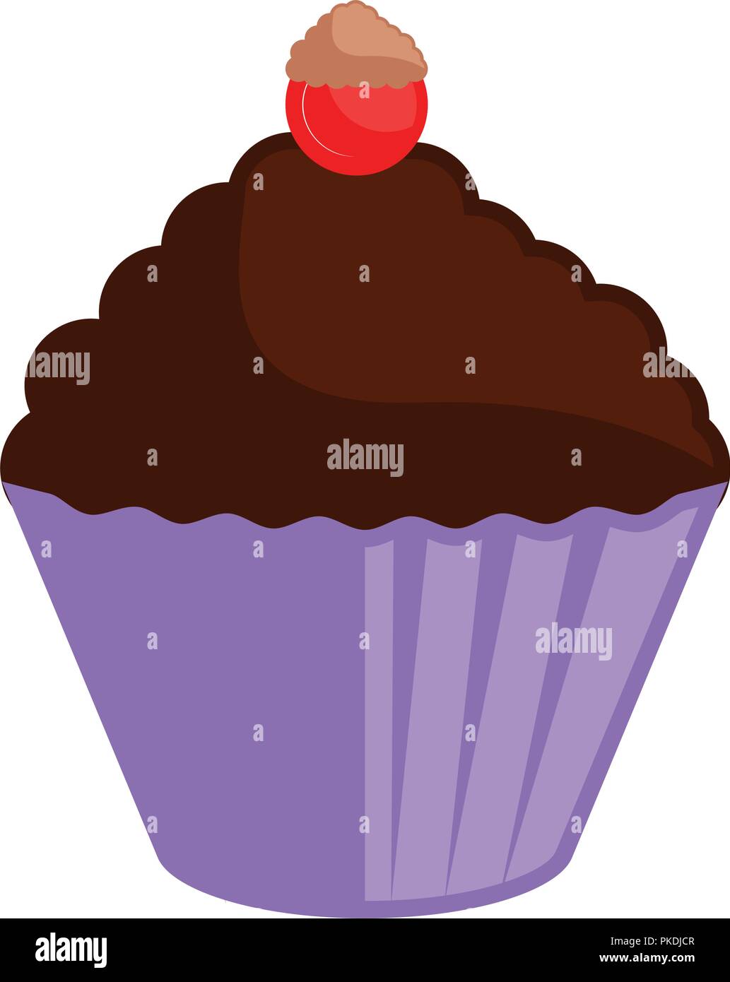 Isolated colored cupcake icon Stock Vector Image & Art - Alamy
