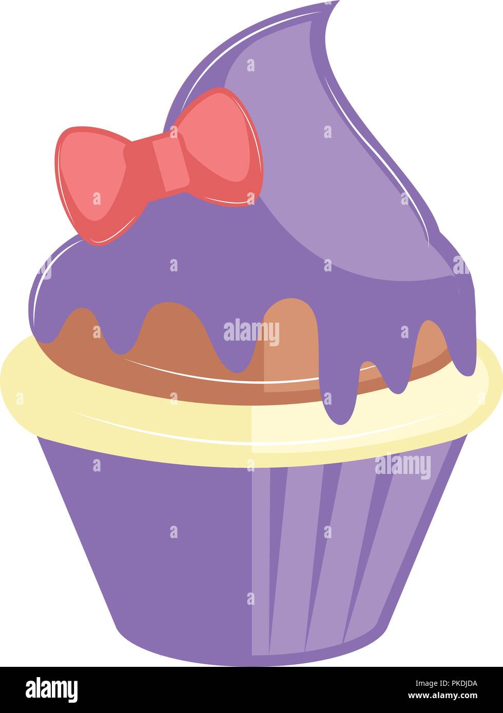 Isolated colored cupcake icon Stock Vector Image & Art - Alamy