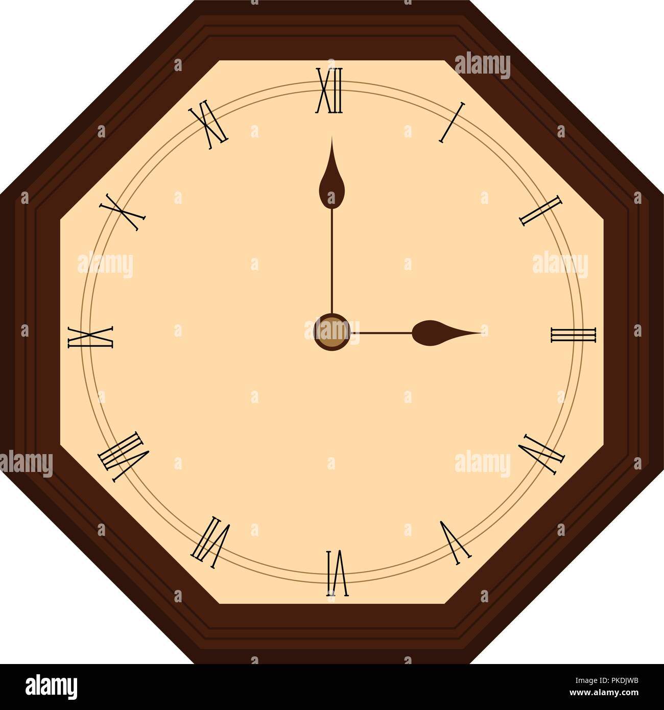 Isolated wall clock icon Stock Vector Image & Art - Alamy