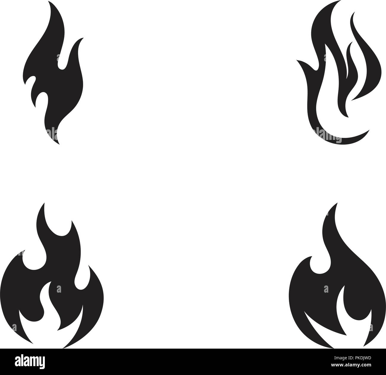 Fire flame vector illustration design template Stock Vector Image & Art ...
