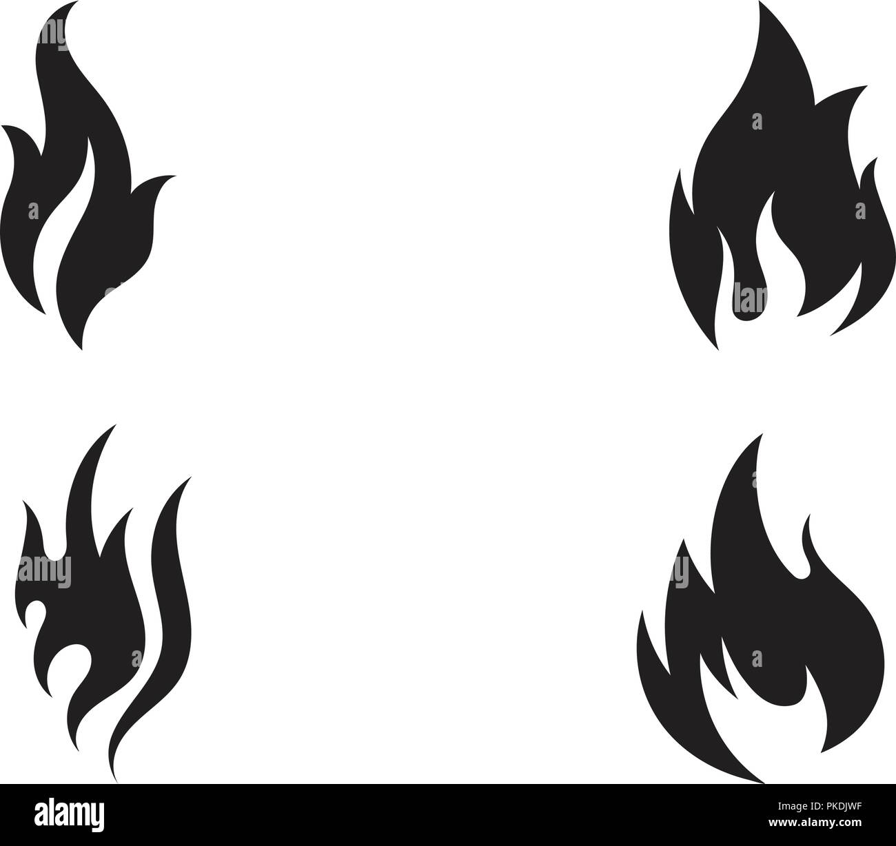 Fire flame vector illustration design template Stock Vector Image & Art ...