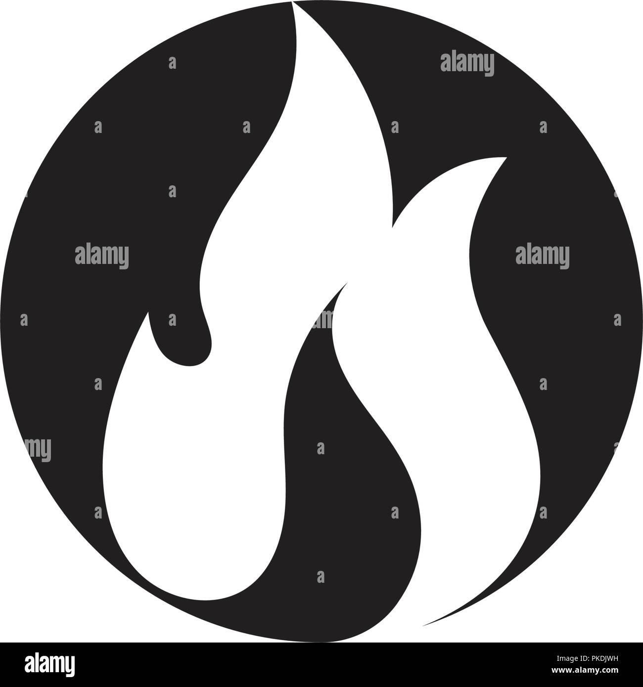 Fire flame vector illustration design template Stock Vector Image & Art ...
